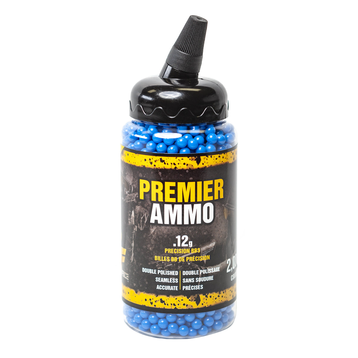 MUNICIÓN PREMIER AIRSOFT GAME FACE CAL. 6MM CON 2000 UNIDADES